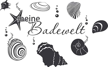 GRAZDesign Wandtattoo über Badewanne oder Dusche - Baddekoration Meine