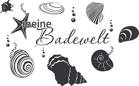 GRAZDesign Wandtattoo über Badewanne oder Dusche - Baddekoration Meine