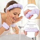 DRESHOW Spa Headband and Wristbands Set Makeup Skincare Non Slip view 4