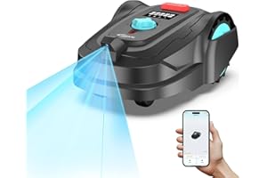 YARDCARE M800Plus GPS+3D Vision Cordless Robot Lawn Mower with Bow-Shaped Path Mowing, APP Control, Robotic Lawnmower with Obstacle Avoidance, Auto-Charging, Height Adjust for Lawns up to 8611 sq.ft