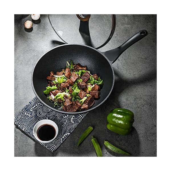 Haufson-30cm-Die-cast-Wok-with-Standable-Lid-Works-with-All-Major-Hobs-Natural-PFOA-Free-Non-Stick-Stirfry-Pan-Black Haufson 30cm Die cast Wok with Standable Lid | Works with All Major Hobs | Natural PFOA Free Non-Stick Stirfry Pan…