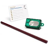 LBH MARKET Bird Clicker Training Kit Box Clicker &amp; Target Stick, Red | 9-inch Acrylic Target Stick, Box Clicker, Bird Clicker Training Reference Card, Positive Reinforcement Training Kit