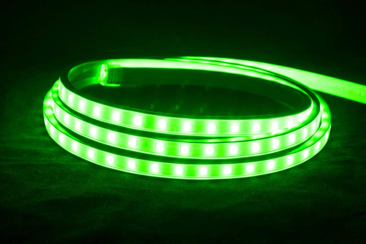 American Lighting 120-H2-GR Hybrid 2 LED Tape Rope Light Reel, 120-Volt, 150-feet, Green