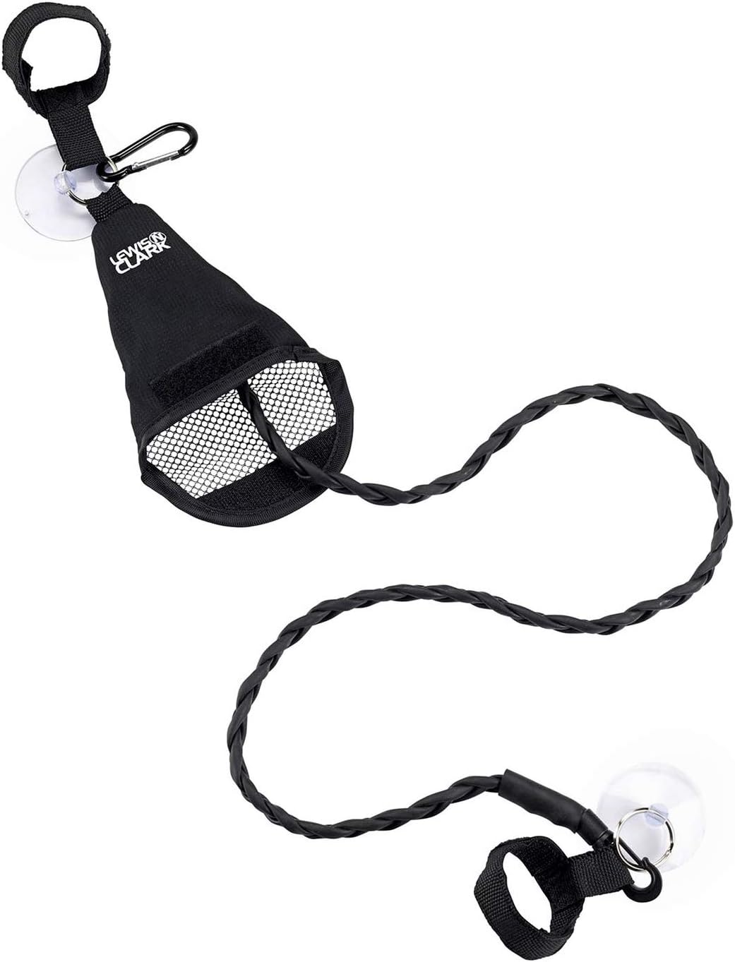 Lewis N. Clark Adjustable Latex Clothesline For Hotel Travel, Camping + Laundry Room, No Safety Pins Needed, Small Enough To Store In Laundry Basket, Backpack, Or Camping Gear