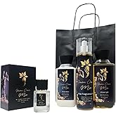 Bath and Body Care Trio Gift Set with Fawn Over Me Perfume and Gift Bag (A Fawn Over Me Trio)