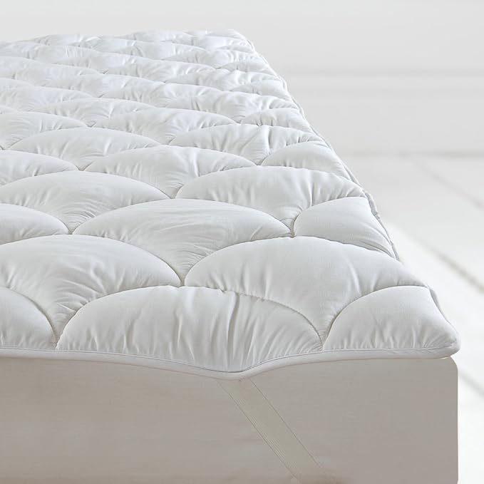 SLUMBERLAND MATTRESS TOPPER LUXURY BED ENHANCER ANTI ALLERGY KING SIZE WITH CORNER STRAPS