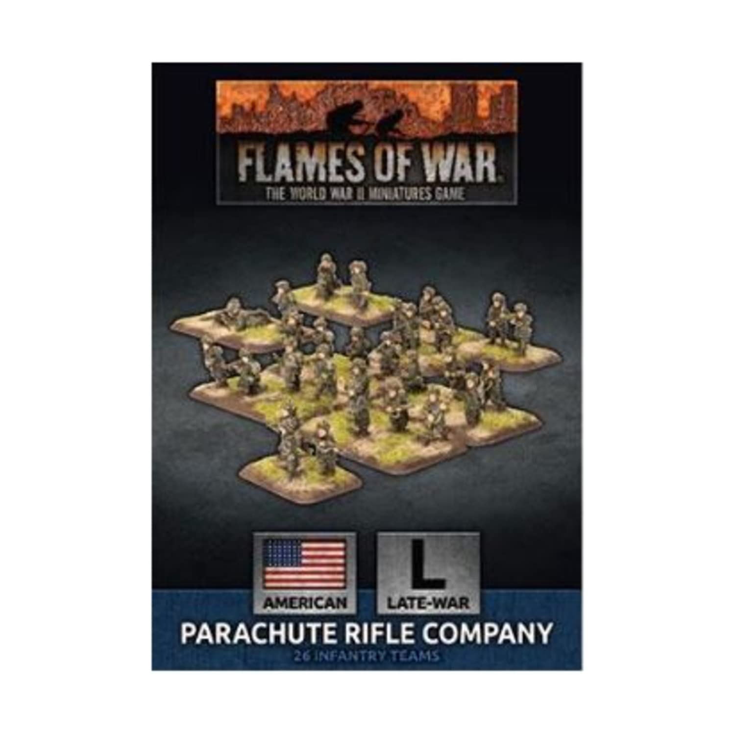 Flames of War Parachute Rifle Company (Late War, UBX64)