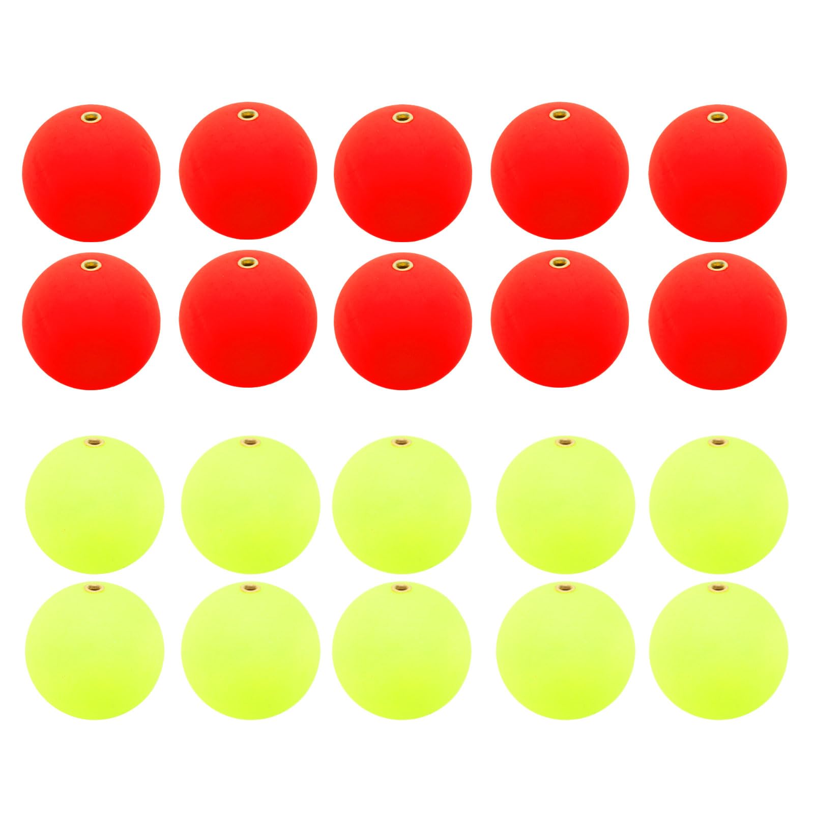PATIKIL Fishing Bobber 24mm/0.9 Inch Dia, 30 Pack Slip Foam Floats Buoy Rig Stoppers for Crappie Trout Bass Fishing, Red,Yellow