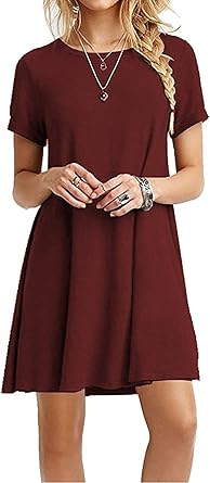 plain red dress