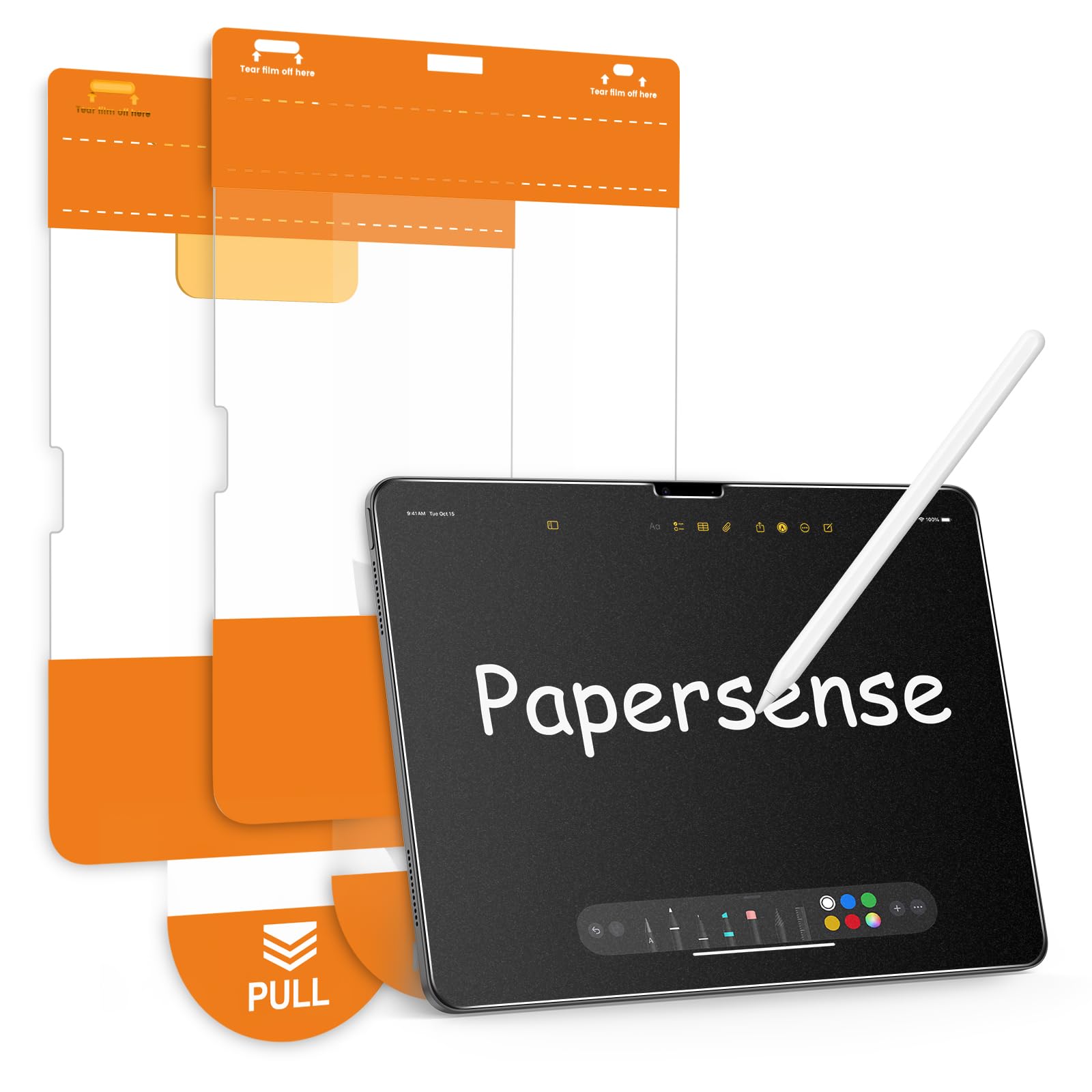 Photo 1 of PAPERSENSE Matte Screen Protector for iPad Pro 13 Inch M4 7th Generation (2024 Released), Matte Layer Tempered Glass with Easy Dust-free Installation Tray, Apple Pencil Support, Anti-glare, 2 Pack