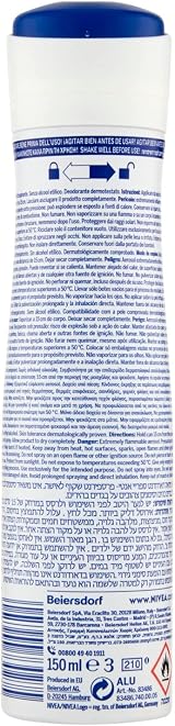 NIVEA Men Black & White Invisible Anti-perspirant Deodorant Spray 125ml view 3