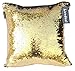 Livedeal Reversible Sequins Mermaid Pillow Cases 40x40cm Gold and Black