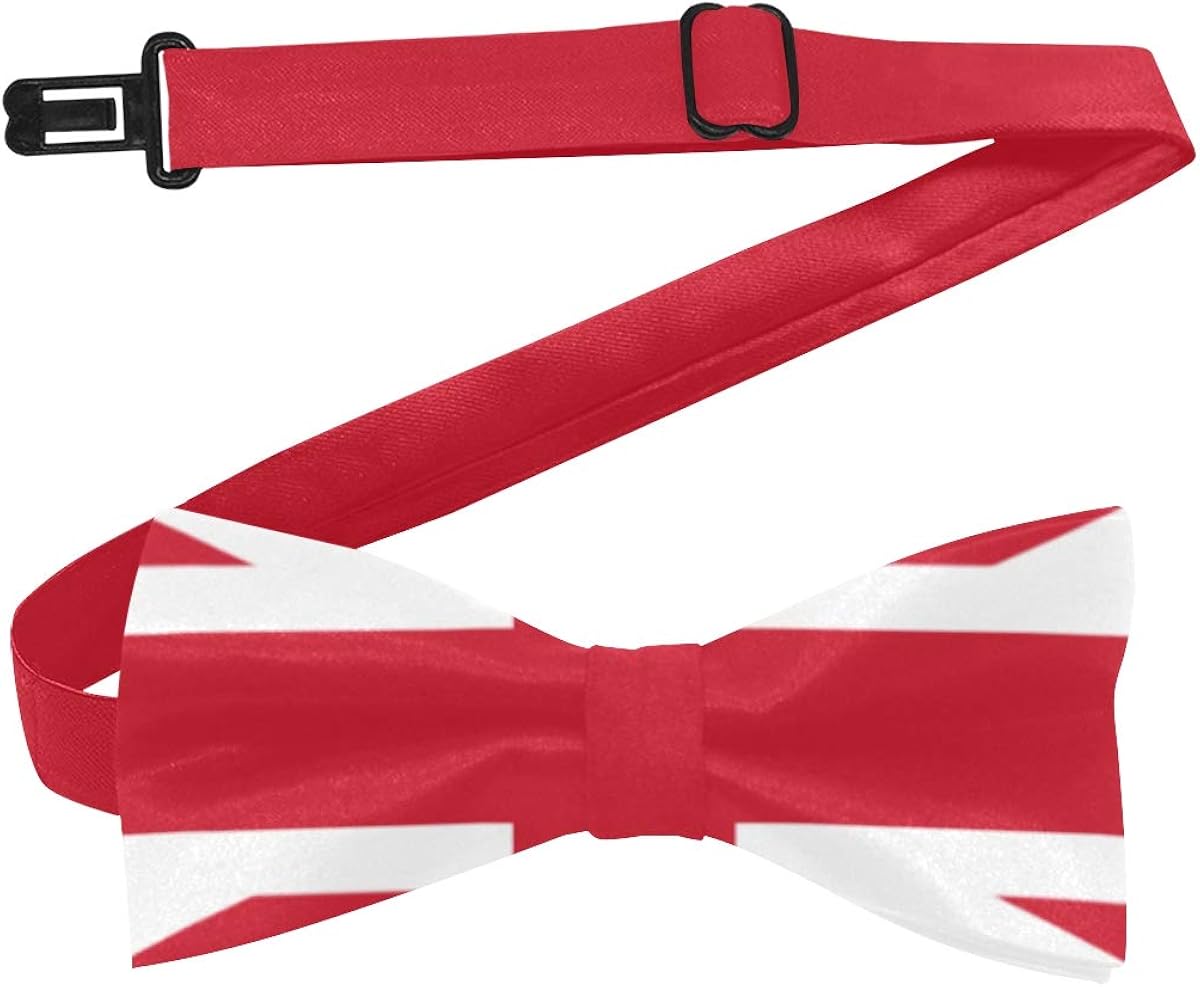 union jack self tie bow tie