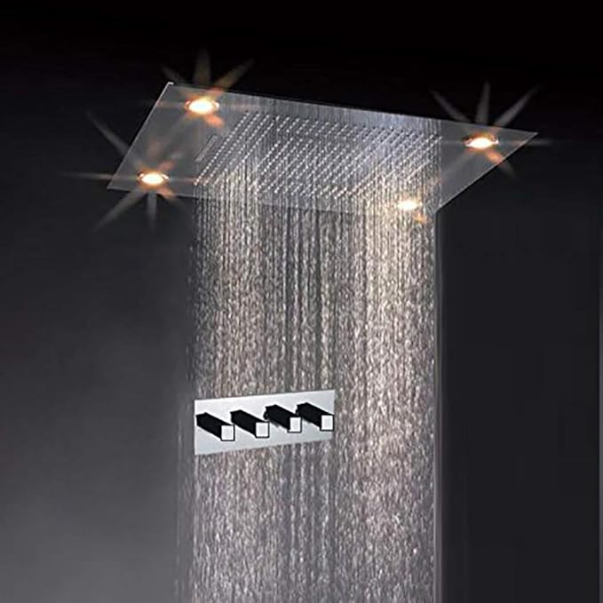 Cascada Classic Design 31 Inch (600mmx800mm) Large Rain Shower Set with Cascada Classic Design 31 Inch (600mmx800mm) Large Rain Shower Set with