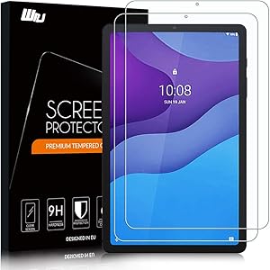 [2-Pack] WRJ Screen Protector for Lenovo Tab M10 HD 2nd Gen (TB-X306F/TB-X306X),HD Anti-Scratch Anti-Fingerprint No-Bubble 9H Hardness Tempered Glass Film Tablet 2020 Release (10.1 Inch)