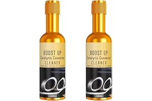 EISNZLAN 2PCS Catalytic Converter Cleaner kit, Catalytic Converter Cleaner,Boost Up Catalytic Converter Cleaner,Exhaust System Pipe Carbon Removal,Fuel System Treatment Oil for Gas and Diesel Car.