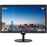 Feihe 19 Inch TV, LED Widescreen TV with Digital ATSC Tuners HDMI/VGA/AV/USB, 19 Inch Flat Screen TV with Built in Dual Speak