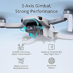 DJI Mini 4K Drone Quadcopter Fly More Combo with