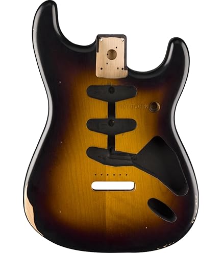 Amazon.com: Fender Deluxe Series Stratocaster Body, Alder, Black