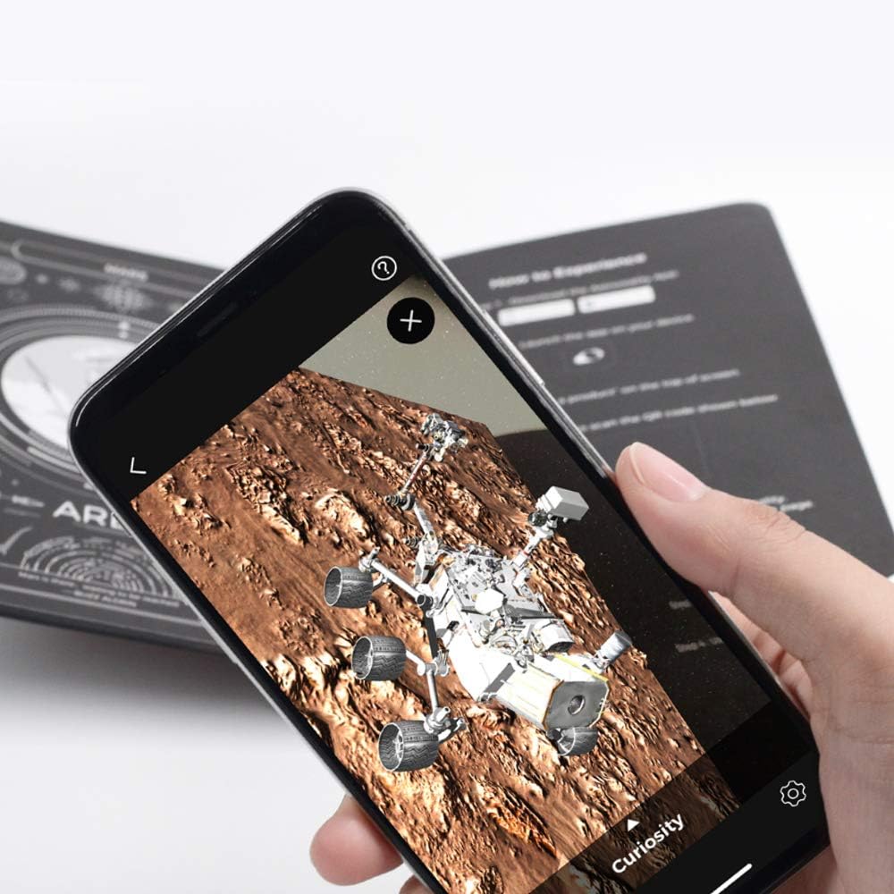 AstroReality: Planetary AR Notebook, Embossed Hardcover Writing Journal, Augmented Reality App Enabled, 7x5 Inches, 176 Graph + Blank Pages, Perfect Space Gift (Mars) : Office Products