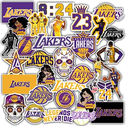 Amazon Com Stickers Pack Los Angeles Vinyl Lakers Aesthetic Stickers Pack Of 33 Pcs 2 2 5 Inch Computers Accessories