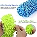 FEATHERHEAD Bontip 4 Pairs (8 Pieces) Unisex Washable Dust Mop Slippers Shoes Microfiber Cleaning House Mop Slippers Multifultional Floor Cleaning Shoes Cover for House Kitchen Office (Free Size)