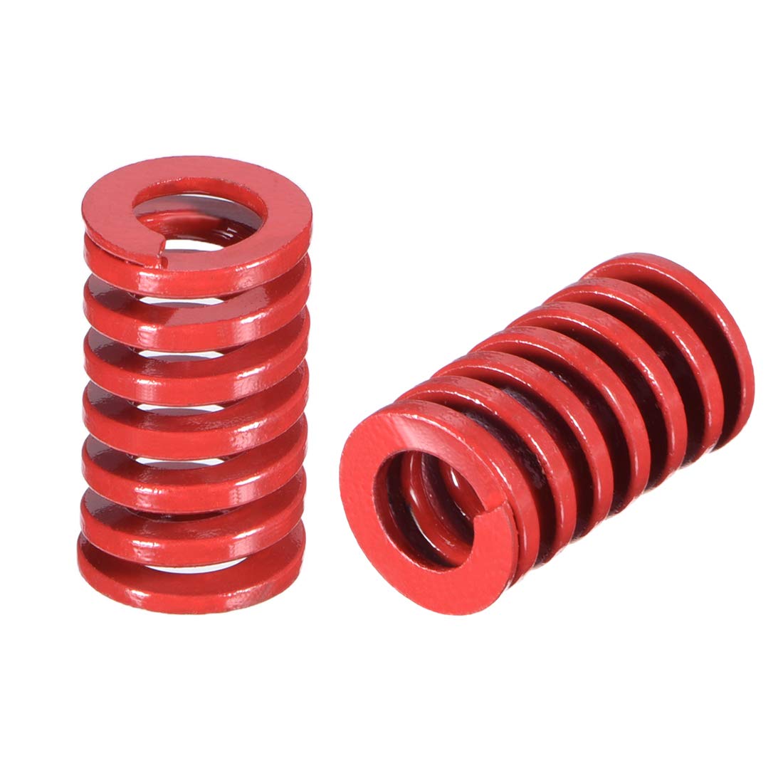 sourcing map 12mm OD 20mm Long Spiral Stamping Middle Load Compression Die Spring Red 10Pcs