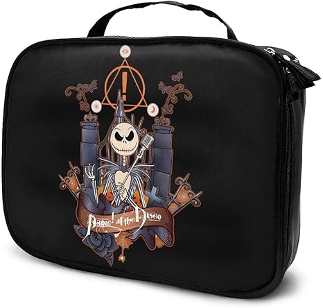 Amazon Co Jp 化粧ポーチ 化粧バッグ メイクボックス 収納ケース コスメケース ナイトメアー ビフォア クリスマス ジャック トイレタリーバッグ バスルームポーチ 洗面用具入れ 小物收納 化粧 收納抜群 出張 海外 旅行グッズ レディース ホーム キッチン