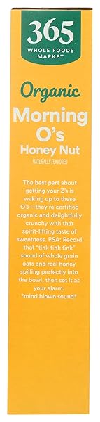 365 BY WHOLE FOODS MARKET, ORGANIC HONEY AND NUT MORNING O’S CEREAL, 12.2 OUNCE