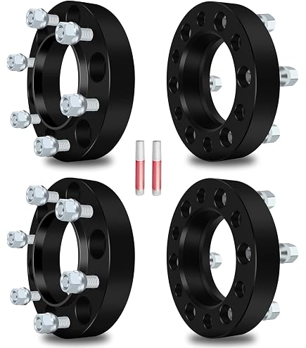 thumbnail interactive-video image 1 of 4pc 1.25" Wheel Spacer Adapters, 5x5.5 To 5x4.75, CB 87.1, 1/2-20 Studs 1 of 6