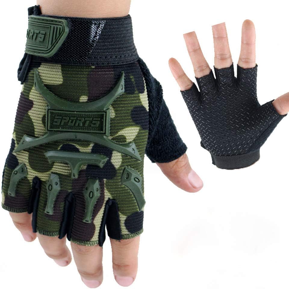 Children Half Finger Fingerless Short Gloves FunDiscount Kids Boy Girl