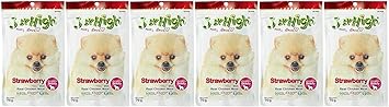 JerHigh Strawberry Dog Treats, 70 g (Pack of 6)