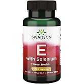 Swanson Vitamin E &amp; Selenium Antioxidant, 90 Softgels | Provides Antioxidant Cardiovascular Protection, Supports Healthy Immune Function and Prostate Health, Non-GMO