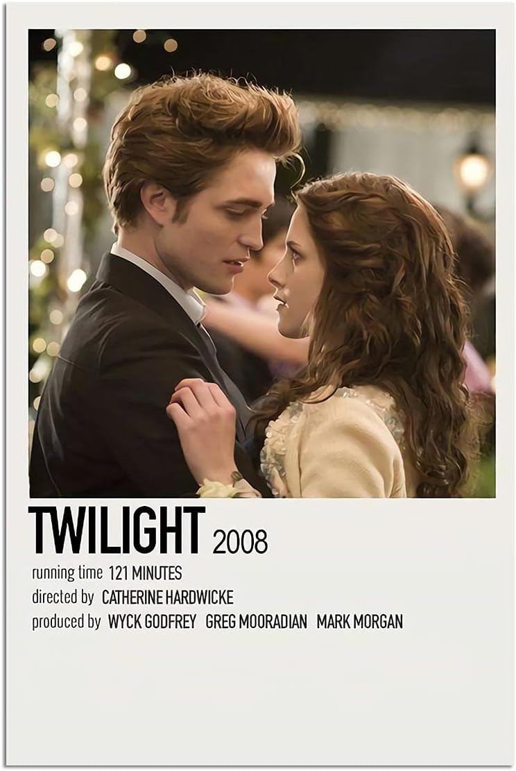 Wall Décor - Twilight Poster,Canvas Wall Art For Living Room Decor Aesthetic Vintage Posters & Prints Girls Bedroom Large College Dorm Fall Kitchen Decorations Growth Mindset Classroom Unframed 12x18 inches