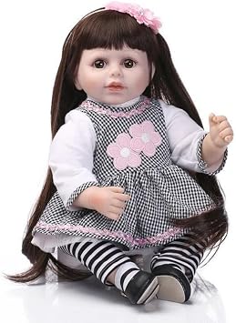 Amazon Com Doll Lifelike Reborn Baby Soft Silicone Cloth Body