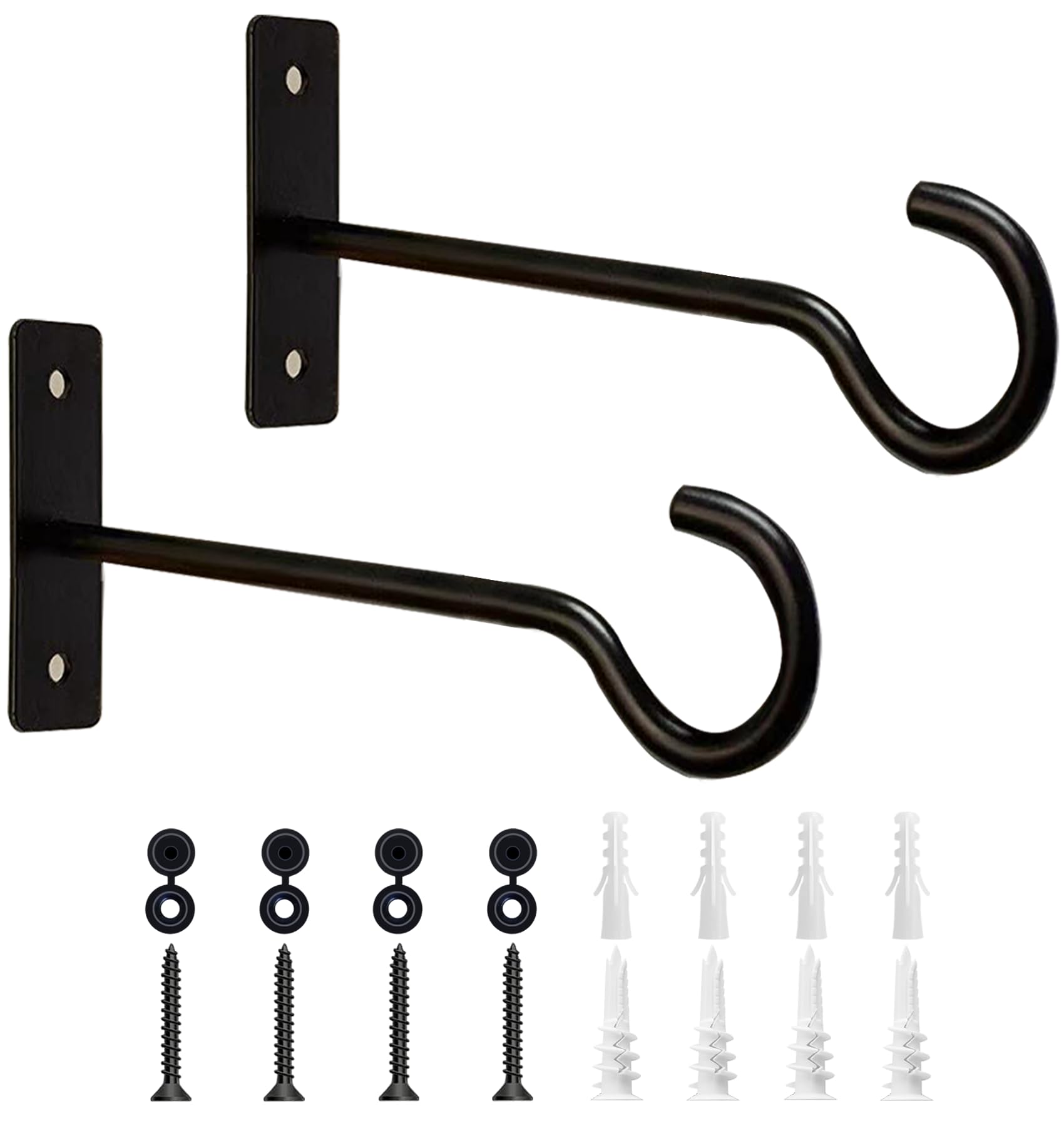 Photo 1 of AnDock 6 Inch Ceiling Hooks for Hanging Plant, Hanger for Indoor and Outdoor Plant Pots Holder, Wall Hook for Planters, Flower Basket, Wind Chimes, Lantern, Light, Bird Feeder, Home Decor-2Pack