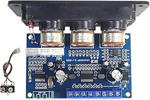 Yaregelun 2.1 Channel Digital Power Amplifier Board+AUX Audio Cable 2x25W+50W BT5.0 Subwoofer Class D Amplifier Board DC12-20