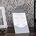 PONATIA 25PCS Lacer Cut Invitations Cards with Rhinestone Hollow Flora Favors For Wedding Bridal Shower Invitation Baby Shower Engagement Birthday Invitation Graduation (Sliver Grey)