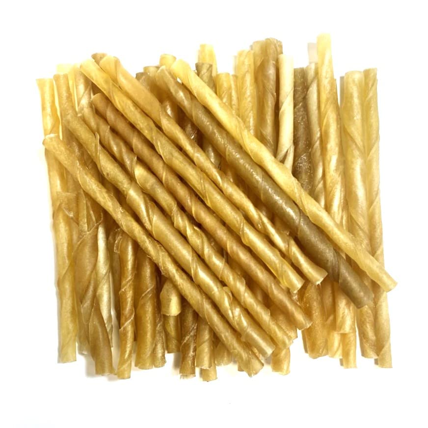 Twist Chews 4-6mm x 40 Natural Rawhide Dog Treats RHS