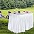 Giantex 4 Foot Party Ice Folding Table Plastic with Matching Skirt White