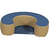 Children's Factory Woodland Sit Me Up, Foam Newborn Lounger, Indoor Soft Play Floor Pillow, Infant Support Seat, Preschool/Daycare Use, Blue/Tan
