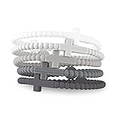 Ryan & Rose Jesus Bracelets - Cross Silicone