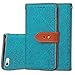 iPhone 6S Wallet Case,Auker Flip Folio Vintage Leather Book Style Stand Case Full Body Protection Retro Purse Cover with Card Holders&Hidden Cash Pocket for Women/Men for iPhone 6/6s 4.7 Inch (Blue)