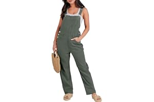 ANRABESS Overalls for Women Loose Fit Denim Overalls Adjustable Strap Jean Jumpsuit Bib Romper 2025 Fall Casual Work Outfits