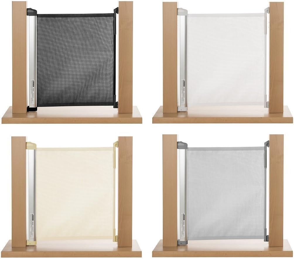 Impag Protective Door Barrier Gate 50 - 145 cm Retractable Black or White