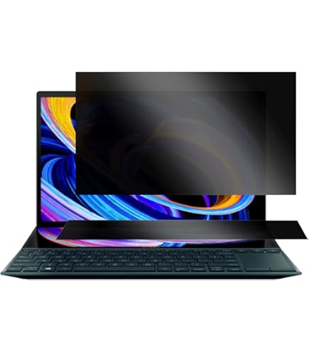 VacFun Lot De 2 Films Protection Arrière Fibre De Carbone Pour ASUS Zenbook Duo 2024 UX8406 UX8406MA