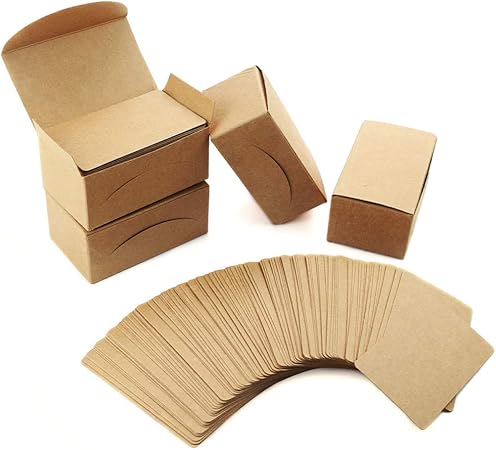 Amazon Weoxpr 400枚 ブランククラフトノート ペーパービジネスカード ボキャブラリー ワードカード メッセージカード Diyギフトカード 空白の紙タグ 名刺用紙 文房具 オフィス用品