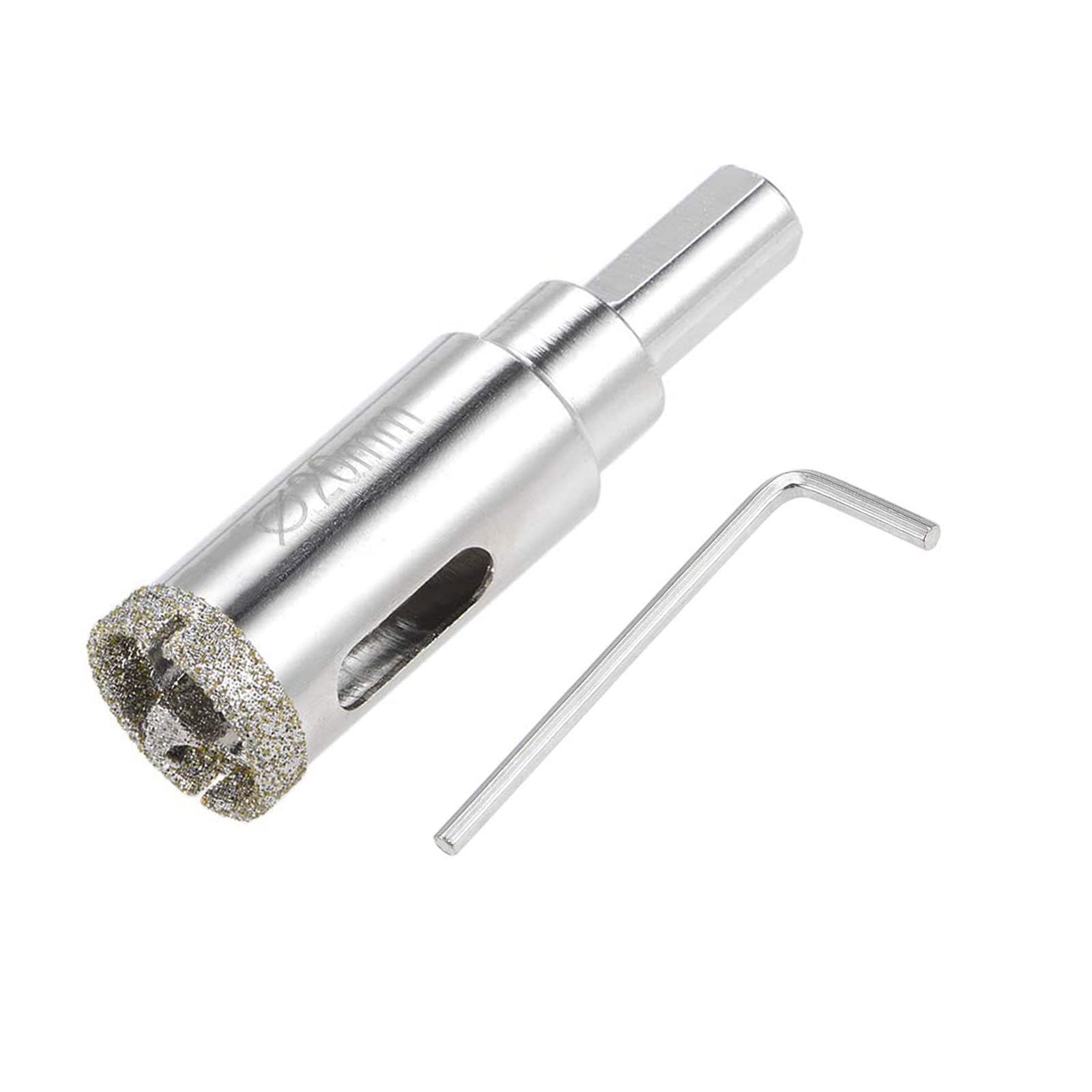 TA-VIGOR 20mm Diamond Drill Bit Glass Hole Saw Set, Hollow Core Drill Bit with Spotting Drill Bit, Tile Hole Cutter Set Core Drill Bits Center Pilot for Ceramics Porcelain Tile Bottles Pots Brick