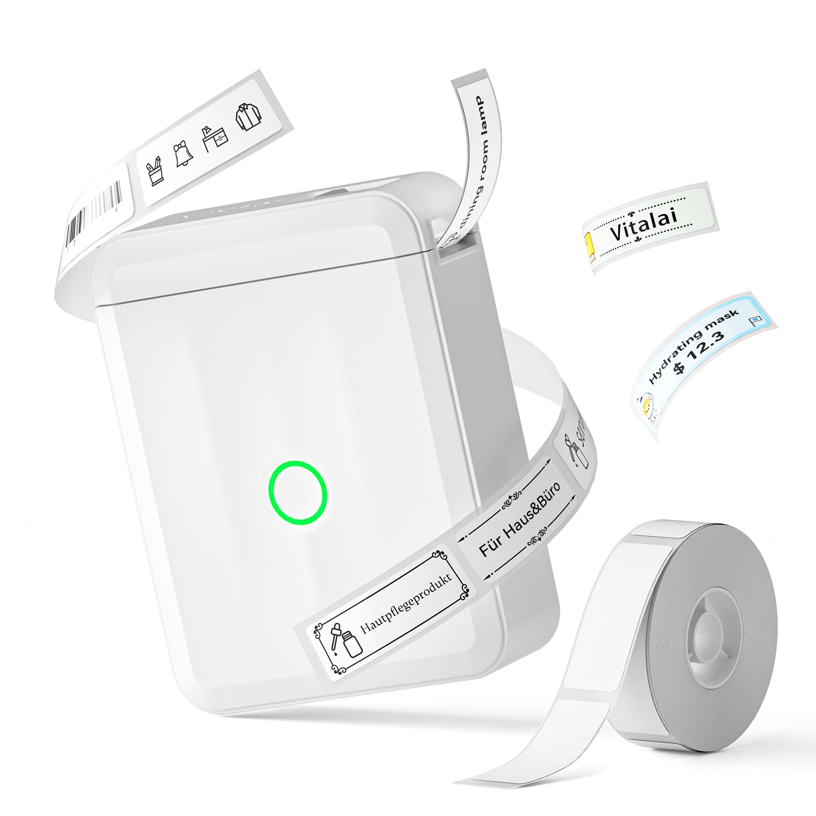 keppy D110 Label Maker Hine Pocket Thermal All in One BT Connect Prince DIY Date Journal Study Sticker Labeling Hine Compatible with iOS Android Micro NIIMBOT D110 Label Maker Review