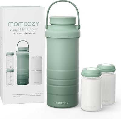 Momcozy 650ml Portable Breast Milk Cooler with 360° Cooling Green